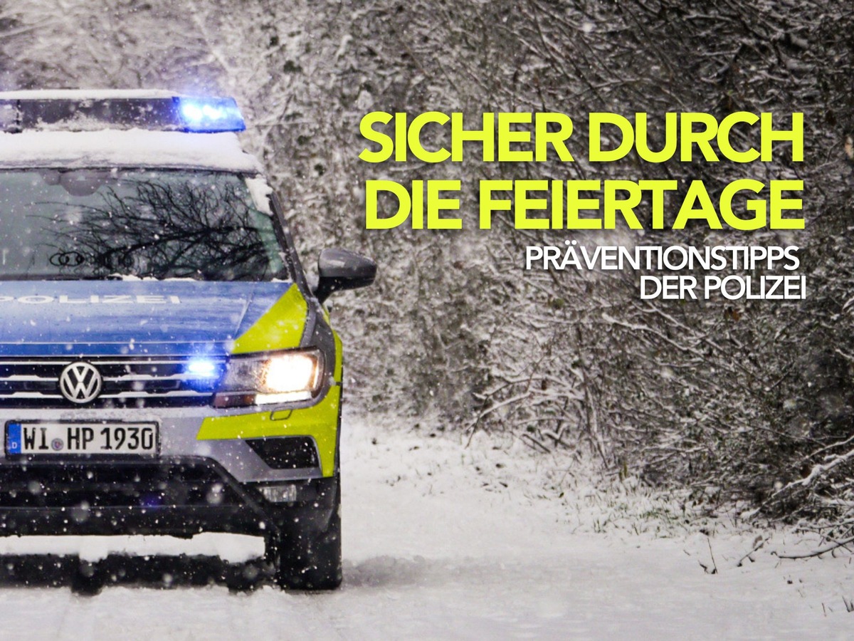 POL-DA: Südhessen: Sicher durch die Weihnachtszeit / Präventionstipps der Polizei