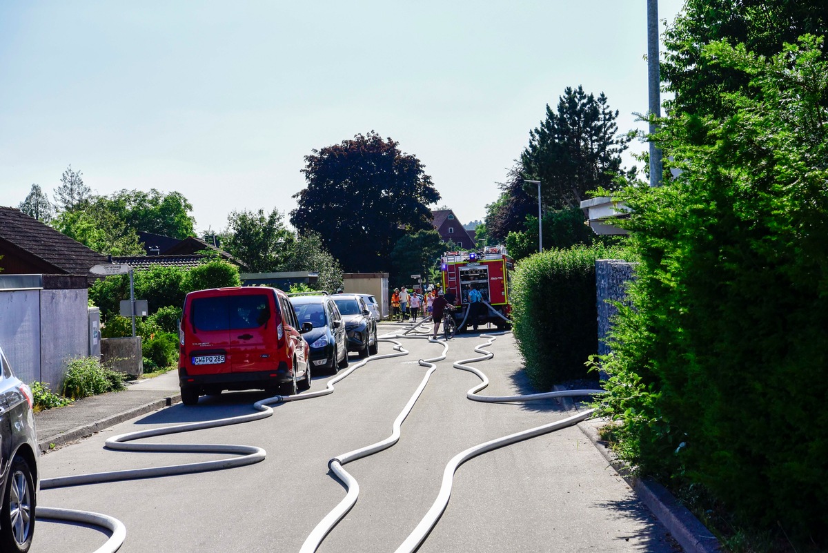 KFV-CW: Brand in Neuweiler - Zwerenberg fordert hohen Sachschaden