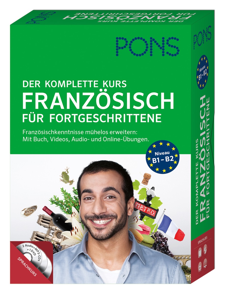 Sprachen perfekt beherrschen: Kein Problem mit dem kompletten Kurs für Fortgeschrittene von PONS (FOTO)