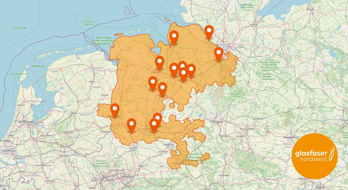 Glasfaser Nordwest mit FTTH-Ausbau im Plan +++ Bis zu 100.000 weitere Glasfaseranschlüsse angekündigt