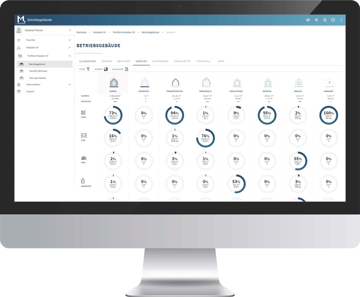 Innovation circulaire: Lancement du cadastre matériel suisse en ligne, Madaster, pour les biens immobiliers