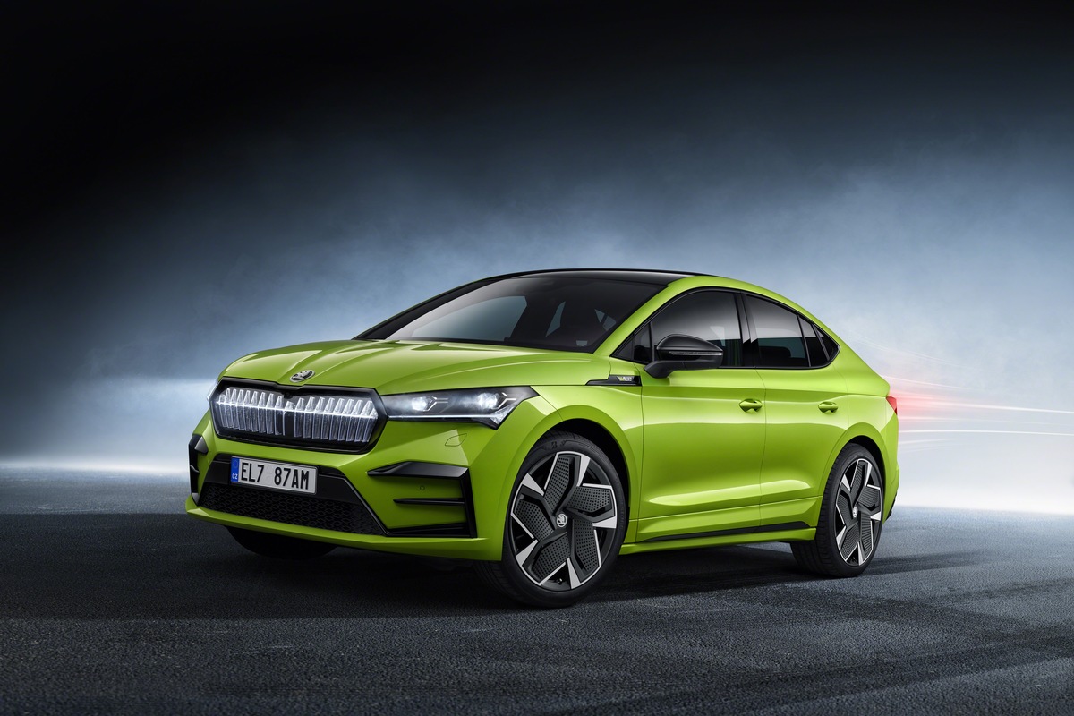 Sportliches Topmodell der Baureihe: ŠKODA ENYAQ COUPÉ RS iV feiert Bestellstart