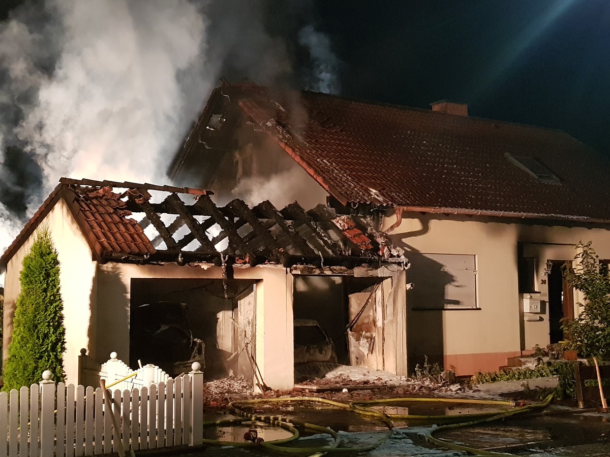 POL-PDPS: Brand eines Einfamilienhauses