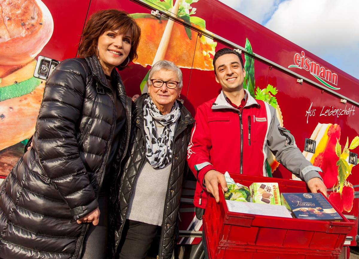 Genussbotschafterin im Sondereinsatz: Birgit Schrowange fährt im eismann-Wagen vor