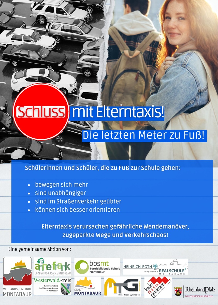 POL-PDMT: Aktionstag Elterntaxi