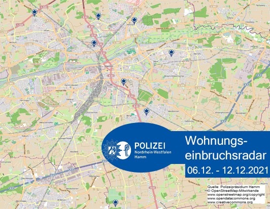 POL-HAM: Wohnungseinbruchsradar Hamm für die Woche vom 06. Dezember bis 12. Dezember 2021