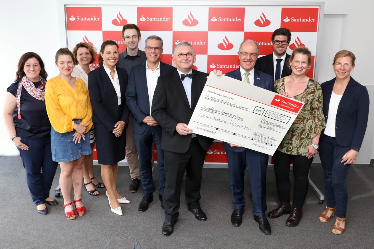 Santander spendet 120 000 Euro aus &quot;We are Santander&quot;-Woche