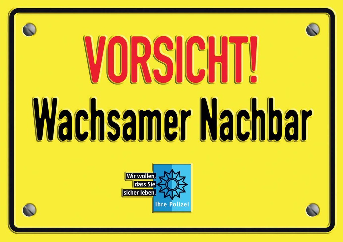 POL-PPTR: Eine aufmerksame Nachbarschaft schützt vor Einbrechern