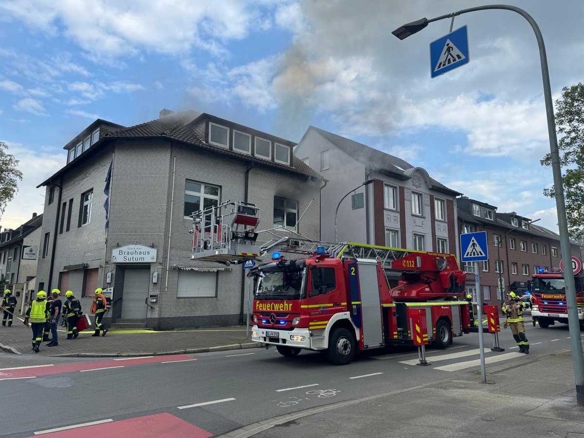 FW-GE: Wohnungsbrand in Gelsenkirchen Beckhausen