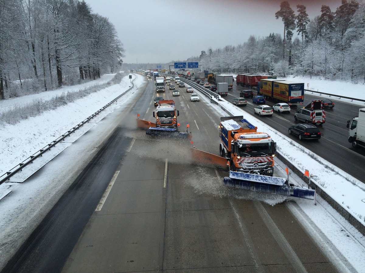 Vorbereitet auf Schnee und Eis: Die Autobahn GmbH Niederlassung Südwest sichert den Winterdienst auf rund 1.050 Autobahnkilometern