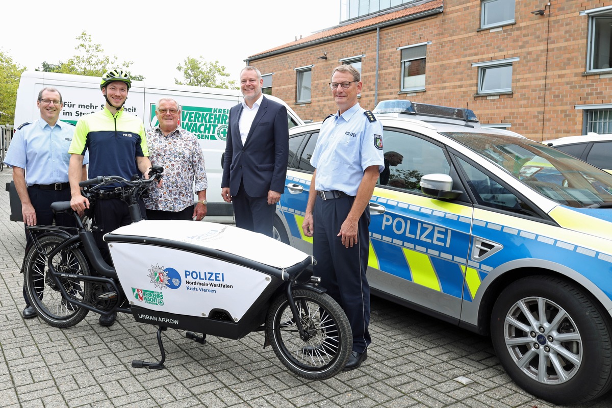 POL-VIE: Kreis Viersen: Ein Lastenrad für die Polizei