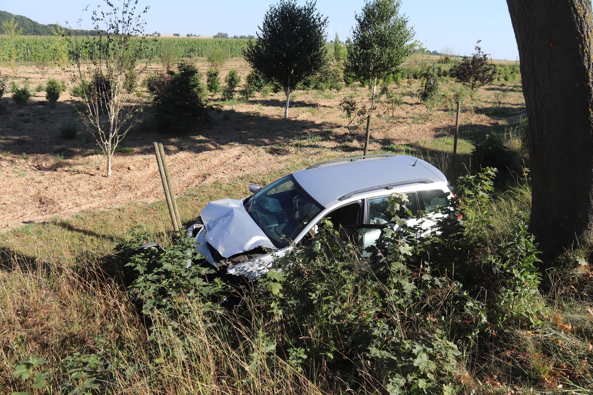 POL-HX: Verkehrsunfall mit 2 verletzten Personen Willebadessen - Niesen, B 252 / K53 (Abfahrt Niesen), 07.08.2020, 17.10 Uhr