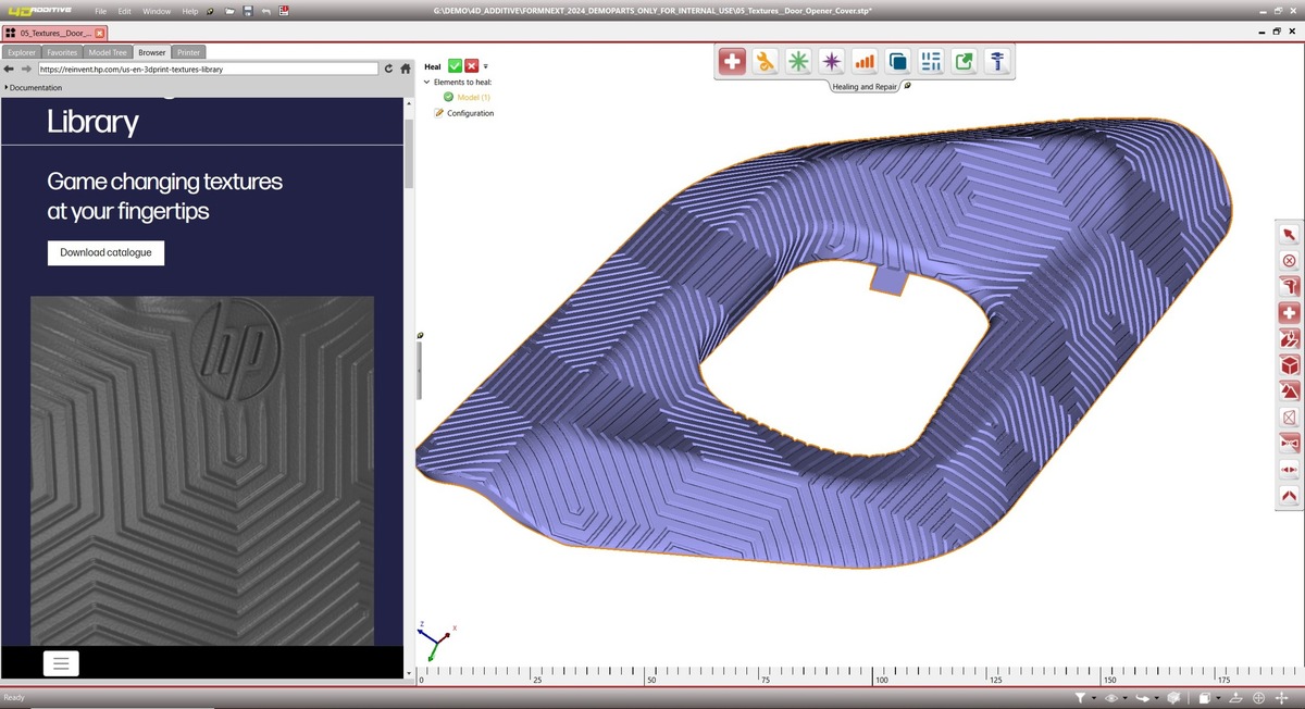 Pressemitteilung: Software 4D_Additive mit HP-Texturen-Bibliothek