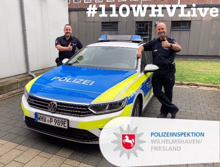 POL-WHV: Das Social-Media-Team der Polizeiinspektion Wilhelmshaven/Friesland twitterte unter dem Hashtag #110WHVLive 12-Stunden das Einsatzgeschehen in Wilhelmshaven