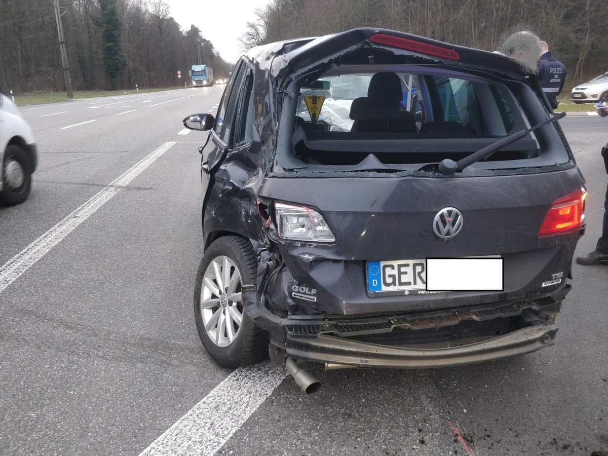 POL-PDLD: Wörth - LKW übersehen - ein Leichtverletzter