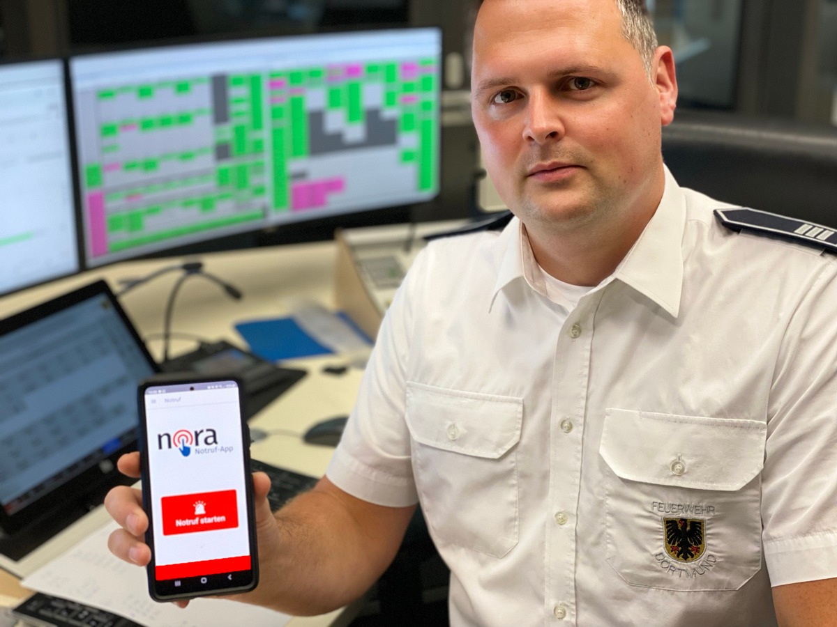 FW-DO: Bundes-Notruf-App NORA geht in Dortmund an den Start