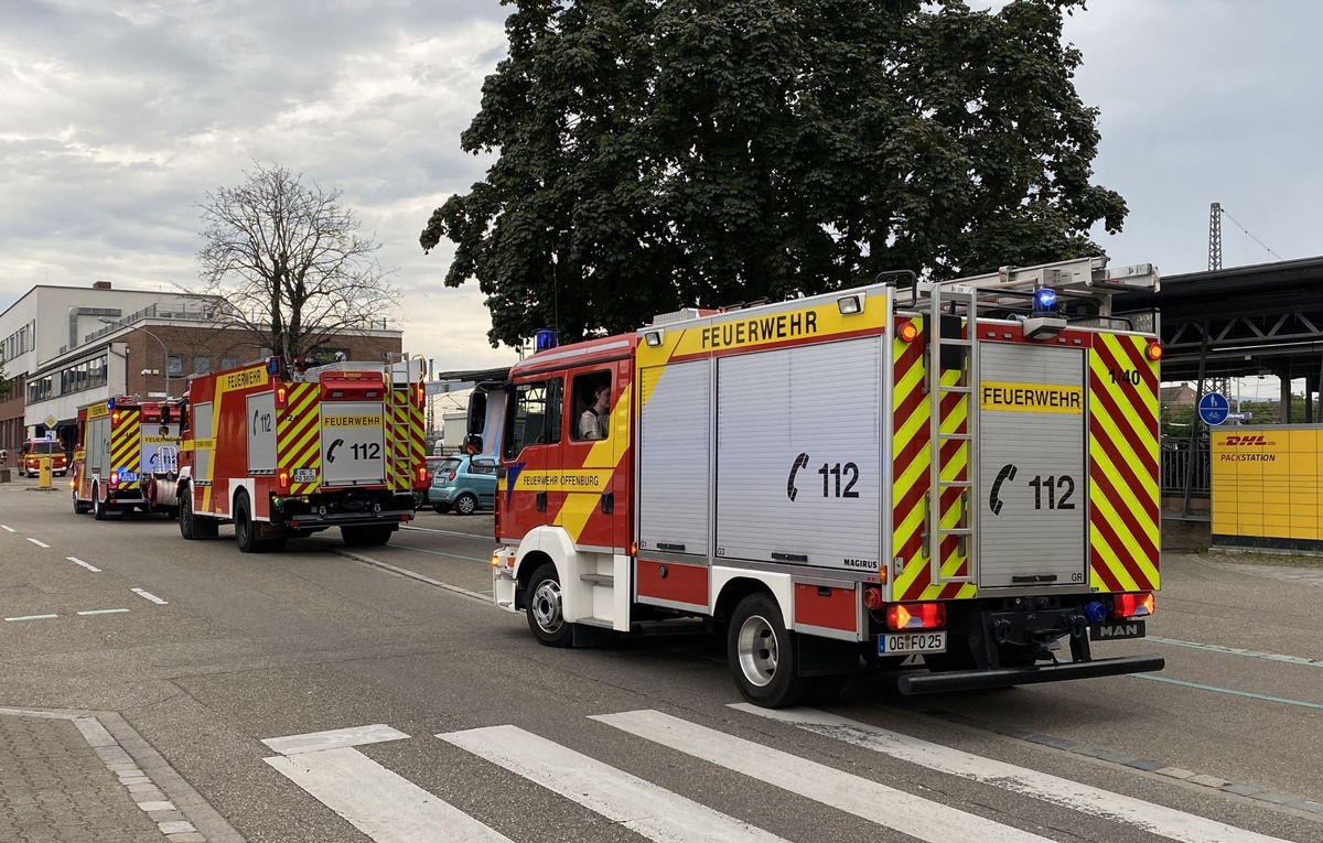 FW-OG: Feueralarm im Regionalexpress - Feuerwehr am Offenburger Hauptbahnhof