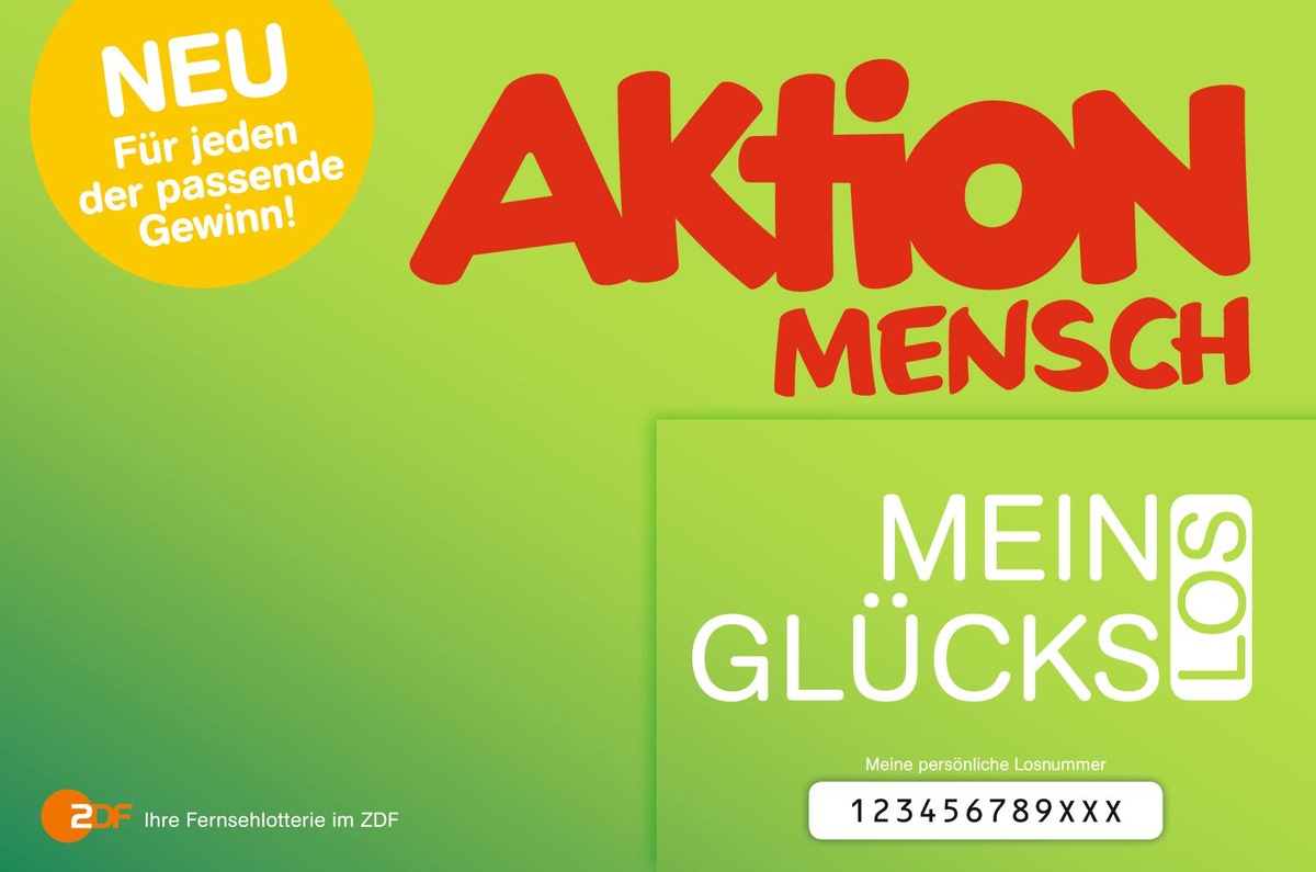 Neues Los der Aktion Mensch ab 1. März / Glück und soziales Engagement kombiniert