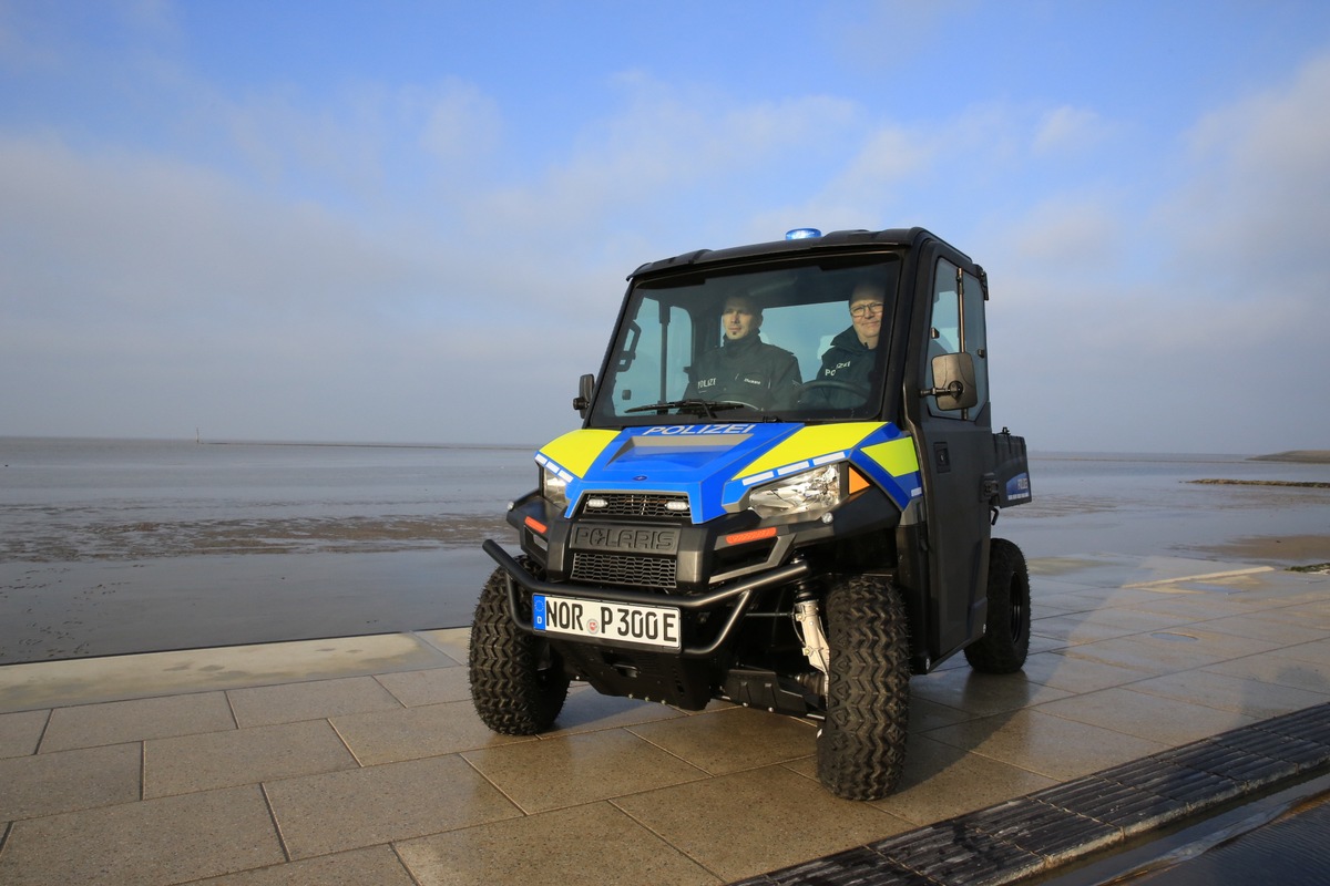 POL-OS: Polizei mit Elektro-Quad im Einsatz - Start des Pilotprojekts der Polizeidirektion Osnabrück auf Juist