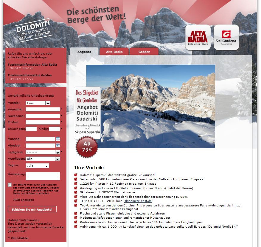 Alta Badia/Gröden: erfolgreiche Bilanz der Online-Winterkampagne - BILD