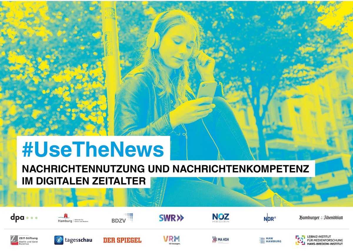 &quot;use the news - Nachrichtennutzung und Nachrichtenkompetenz im digitalen Zeitalter&quot; - Forschungsprojekt von dpa mit Partnern aus Medien, Wissenschaft, öffentlichen Institutionen und Zivilgesellschaft