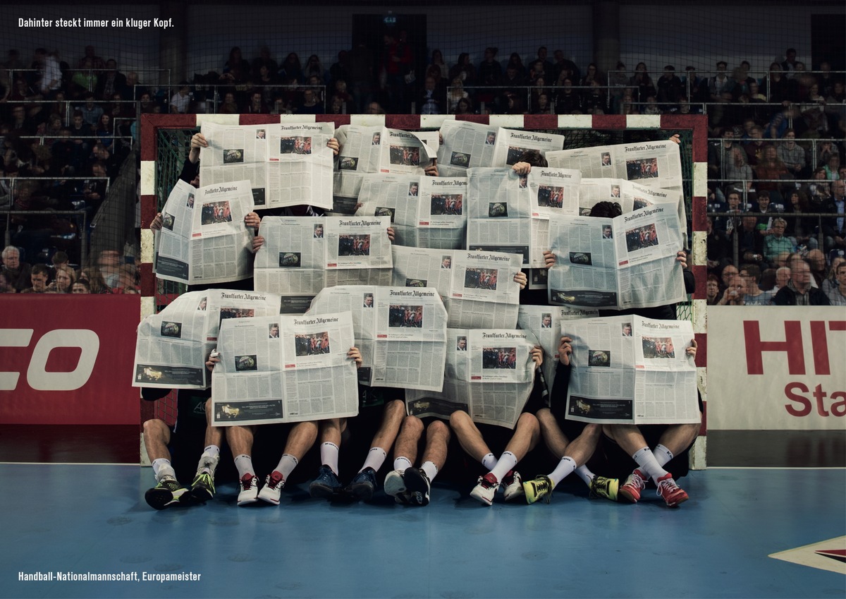 Die F.A.Z. ehrt die deutschen Handball-Helden als Kluge Köpfe