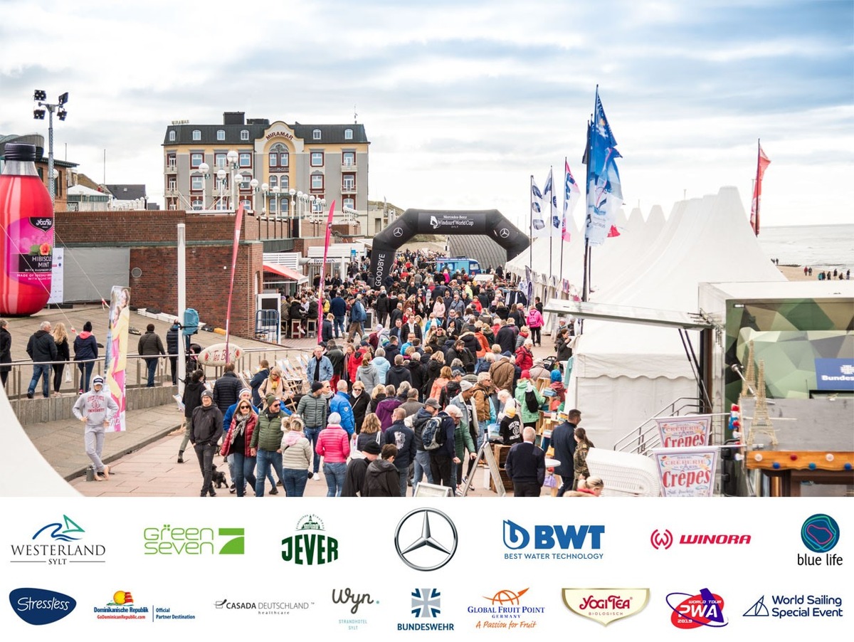 Hydrofoil-Racer stehen in den Startlöchern - Viel Programm an Tag 7 des Mercedes-Benz Windsurf World Cup Sylt 2019