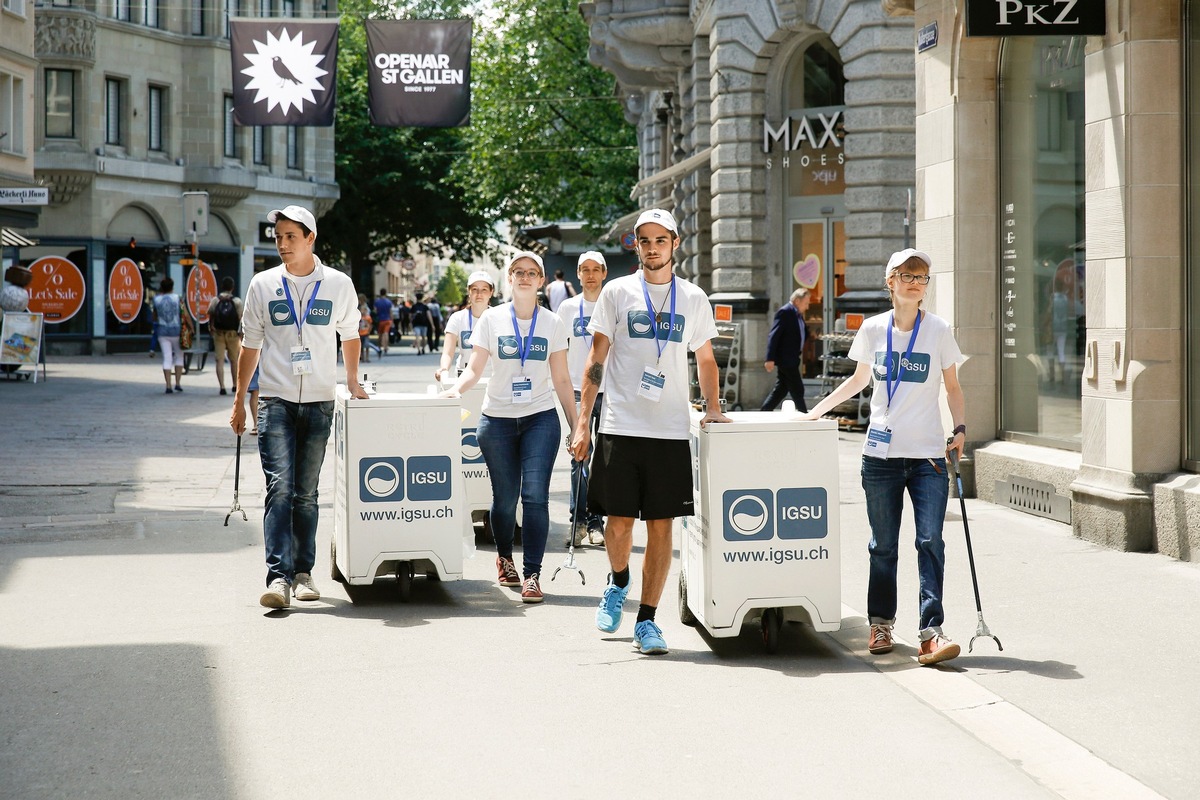 Medienmitteilung: «Littering: Die IGSU-Botschafter machen erstmals Halt in Olten»