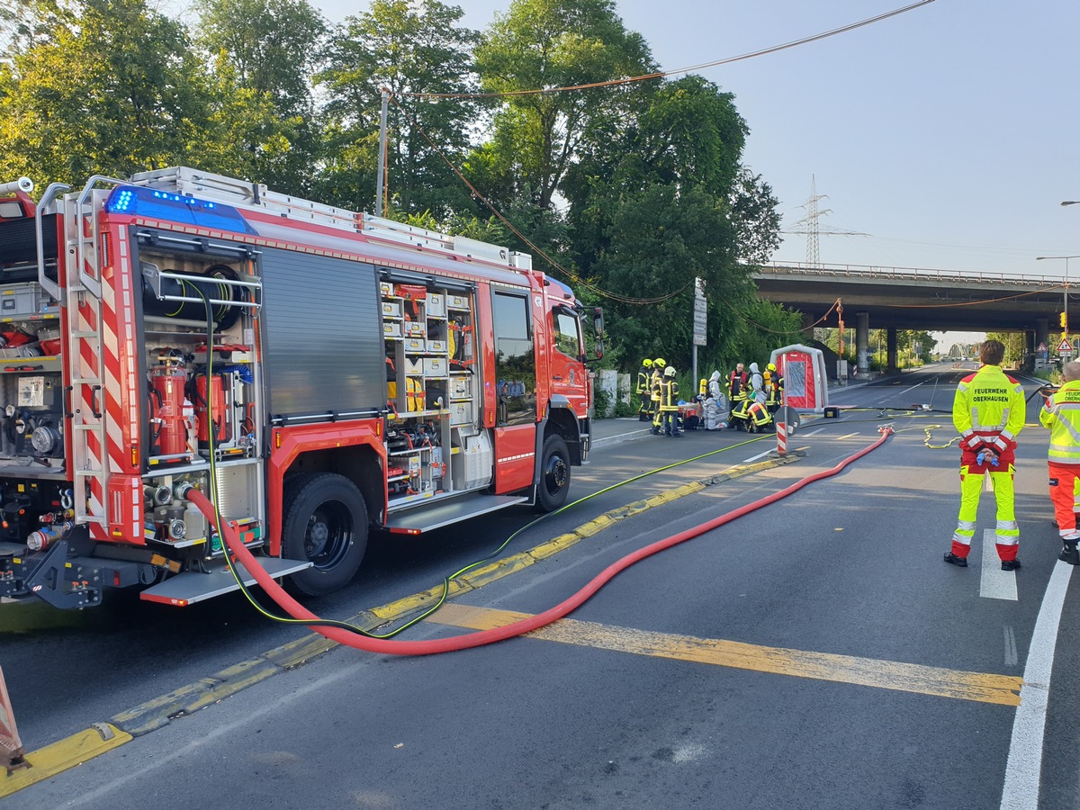 FW-OB: Gefahrguteinsatz an der Buschhausener Straße