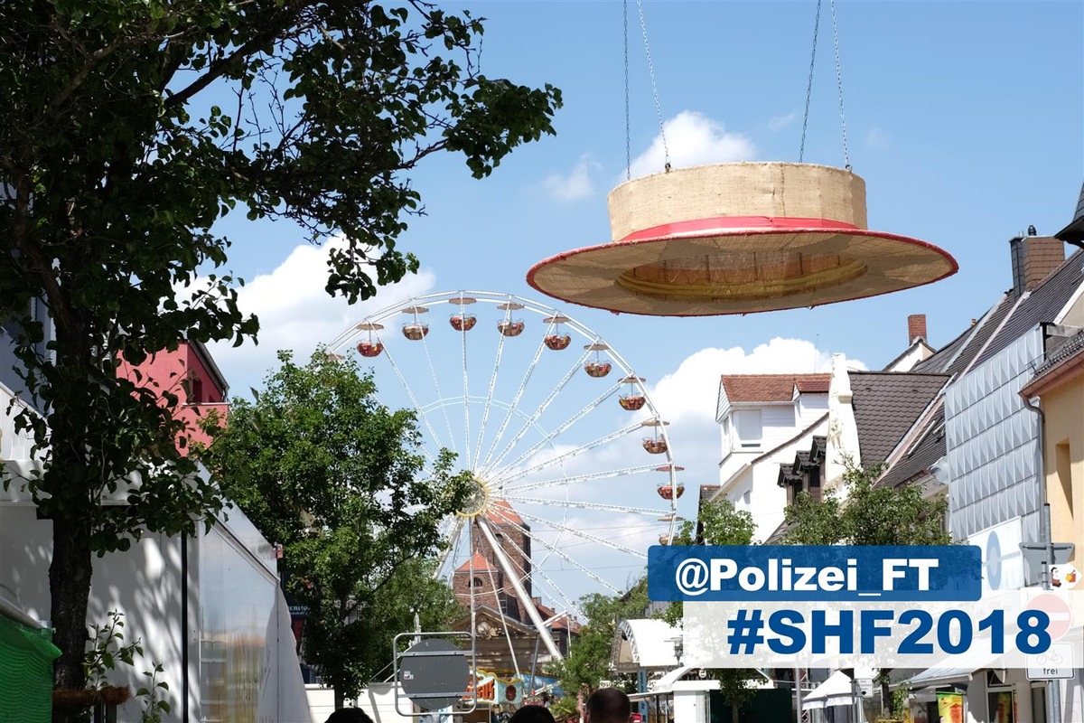 POL-PDLU: Polizeiliche Bilanz zum vierten und letzten Festtag des Strohhutfestes