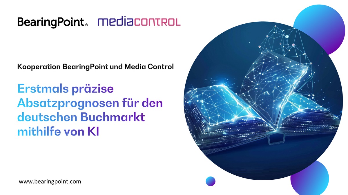 Kooperation von BearingPoint und Media Control: Absatzprognosen auf dem deutschen Buchmarkt durch KI und Machine-Learning-Algorithmen