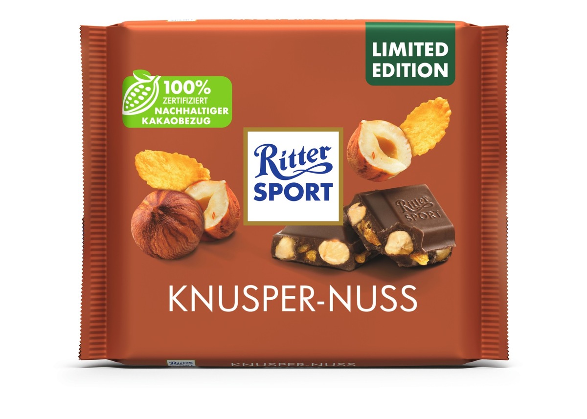 Ritter Sport 100 Gramm Knusper-Nuss und Kaffee Knusper | Presseportal