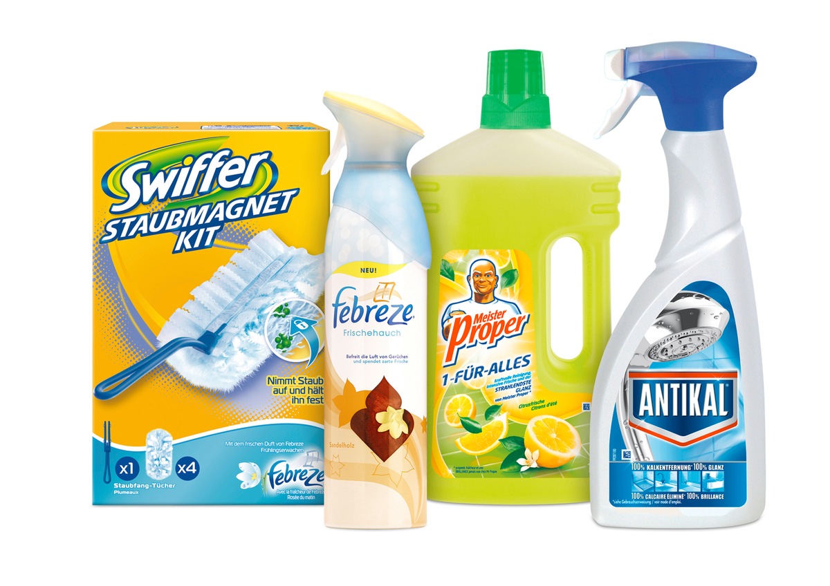 Swiffer, Febreze, Meister Proper und Antikal erledigen den Herbst-Putz fast von alleine (mit Bild)