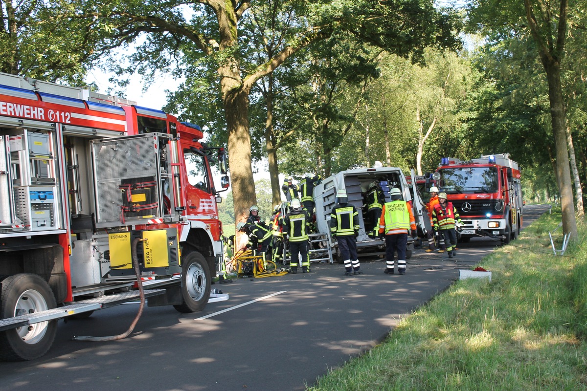 FW-ROW: Tödlicher Verkehrsunfall auf der K 109