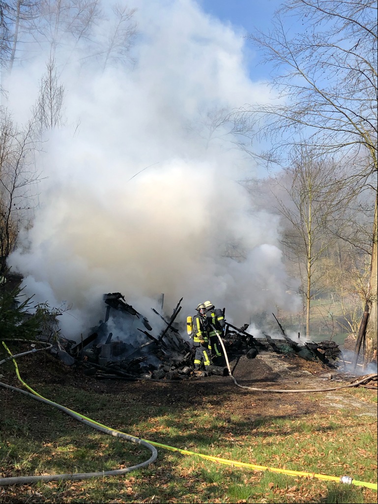 POL-MK: Gartenhaus abgebrannt