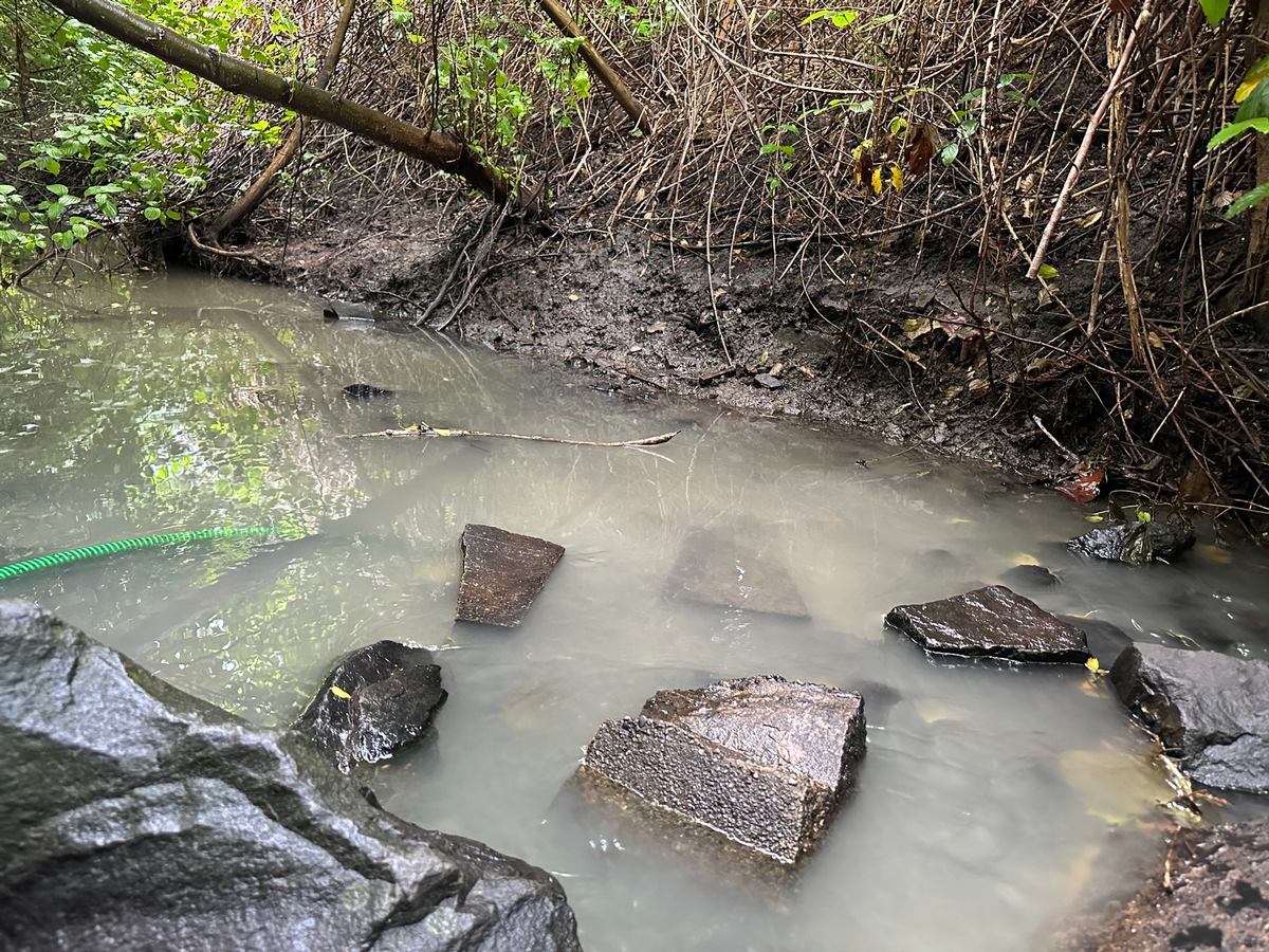 FW-EN: Wasser des Sprockhöveler Bachs eingetrübt