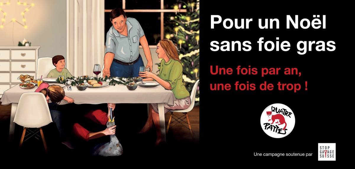 QUATRE PATTES lance une nouvelle campagne contre l&#039;engraissement par gavage