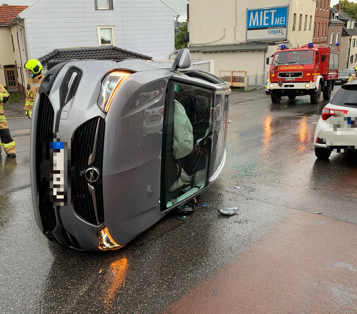 FW-Stolberg: Auf die Seite gekippt