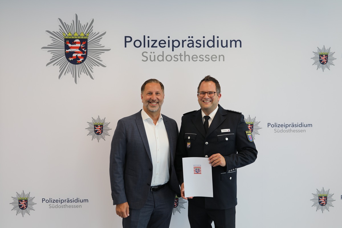 POL-OF: In eigener Sache: Christopher Leidner ist neuer Leiter der Presse- und Öffentlichkeitsarbeit beim Polizeipräsidium Südosthessen