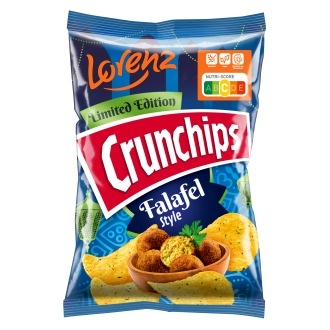 Presseinformation Lorenz: Neue Crunchips Sorte Falafel Style