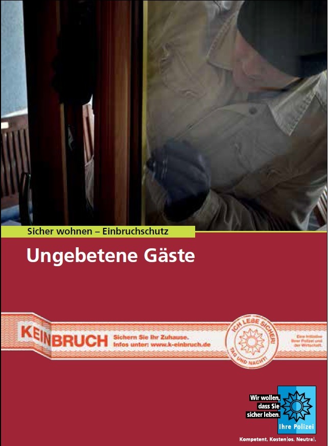 POL-SE: Pinneberg, Norderstedt, Rellingen, Wedel, Elmshorn   / Wie schütze ich mich vor Einbruch?