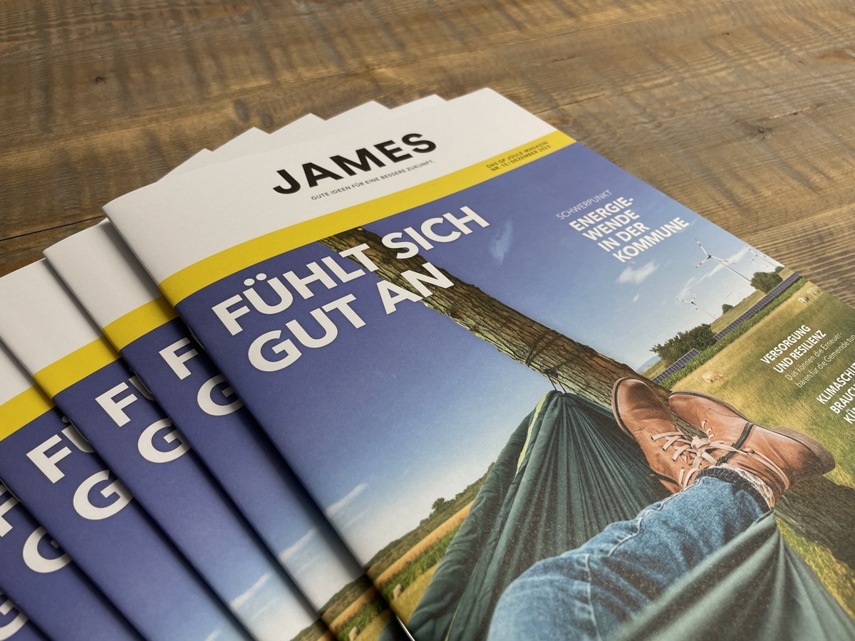 Fühlt sich gut an! Die kommunale Energiewende im JAMES-Magazin