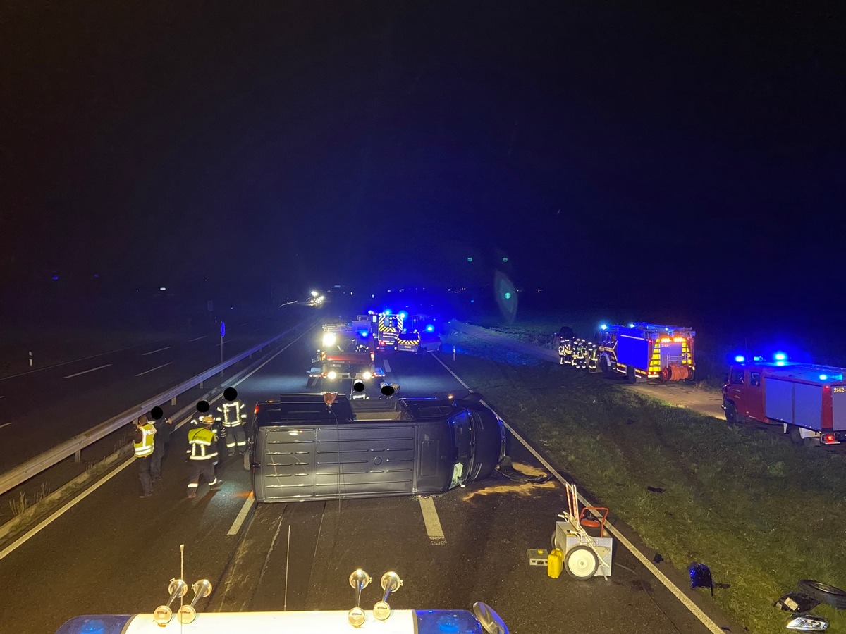 POL-PDNW: Verkehrsunfall mit leicht verletzter Person - Vollsperrung der A65