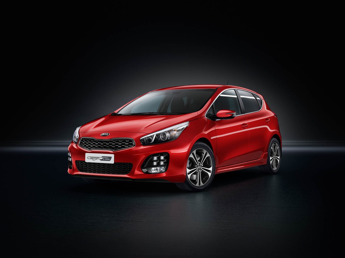 Kia cee&#039;d GT Line*: Sportliche Version des Kompaktwagens mit neuem Motor und neuem Doppelkupplungsgetriebe