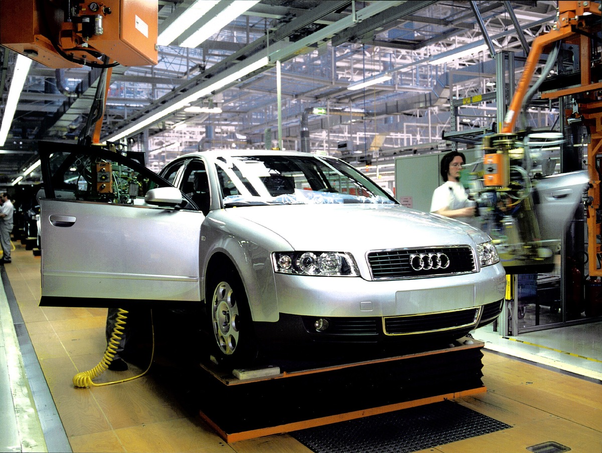 Jahrespressekonferenz der AUDI AG 2000: bestes Jahr der Unternehmensgeschichte