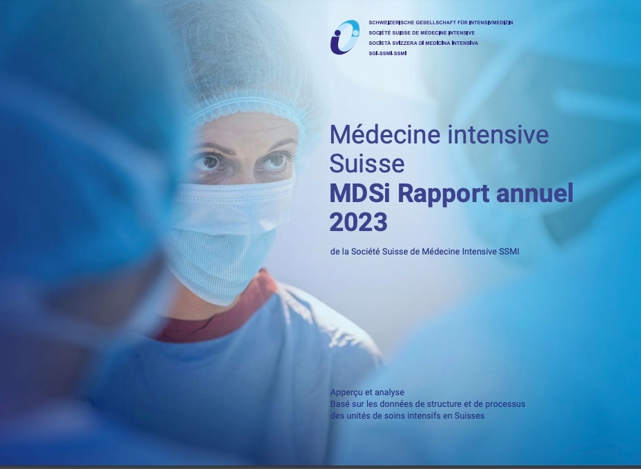 Médecine intensive Suisse : MDSi Rapport annuel vient de paraître