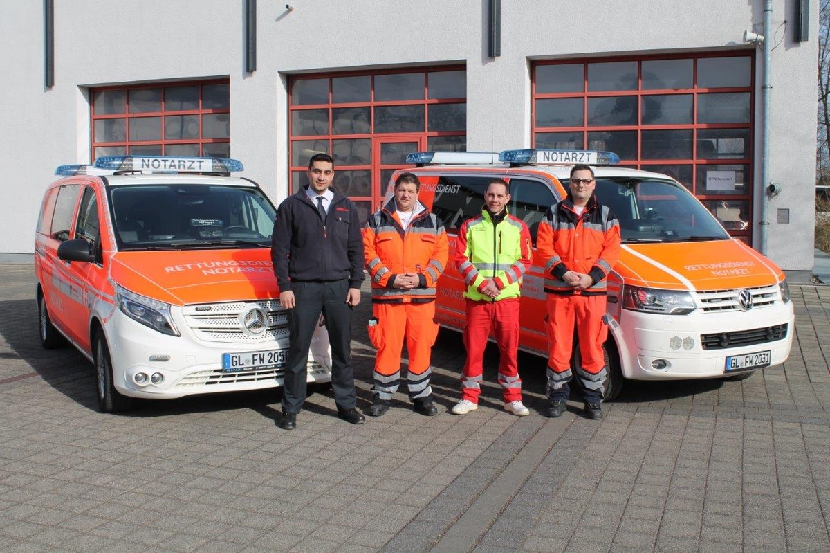 FW-GL: Drittes Notarzteinsatzfahrzeug der Feuerwehr Bergisch Gladbach seit dem 01.03.2018 im Dienst