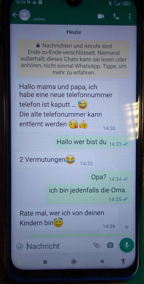 POL-NE: Polizei warnt erneut: Serie von WhatsApp Betrugstaten reißt nicht ab!