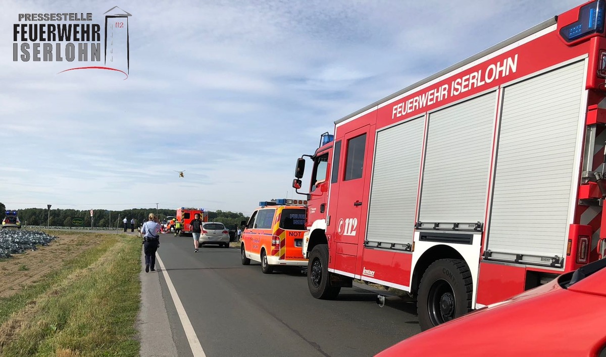 FW-MK: Radfahrer prallte mit PKW zusammen