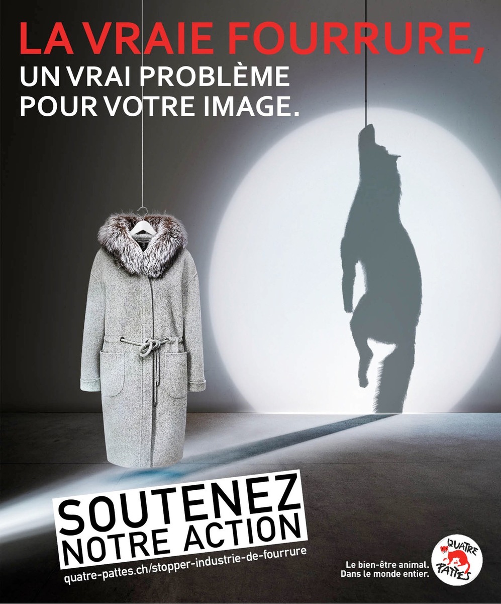 Une mode sans souffrance animale se doit d&#039;être sans fourrure !